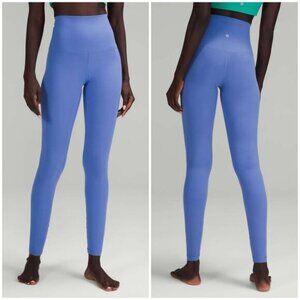 Lululemon Align Super-High-Rise Pant 28" Wild Indigo Size 8 Yoga Gym Comfort